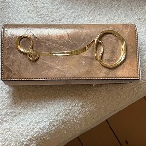 Alexis Bittar Elegant Gold Clutch